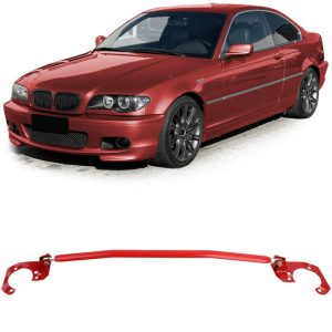 Aluminium veerpootbrug rood passend voor BMW 3 serie E46 6 cilinder benzine
