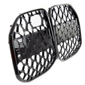 MESH grill glanzend zwart passend voor BMW 4 serie G22 en G23 met ACC