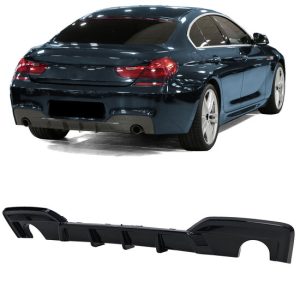 Diffuser glanzend zwart passend voor BMW 6 serie F06, F12 en F13 640d, 640i en 650i
