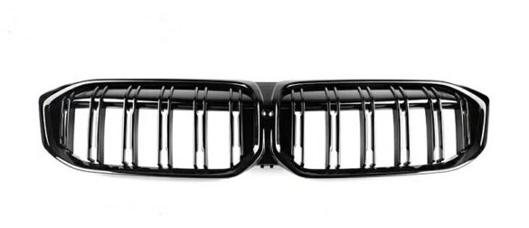 Dubbelspijls grillen glanzend zwart passend voor BMW 3 serie G20 LCI en G21 LCI model 2022 - heden