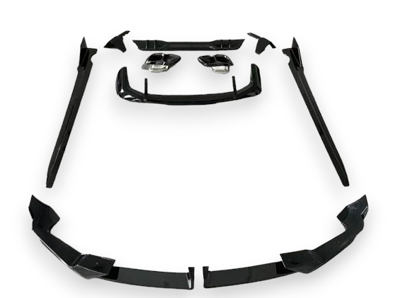 Aero kit glanzend zwart passend voor BMW X5 G05 LCI model vanaf 2023