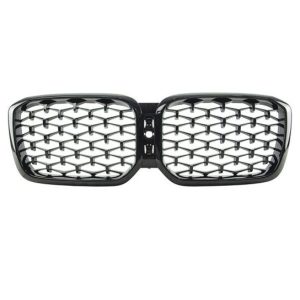 Diamond grillen glanzend zwart passend voor BMW X3 G01 LCI en X4 G02 LCI model vanaf 2021