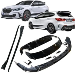 Performance look aanzetpakket glanzend zwart passend voor BMW 1 serie F40 met M pakket