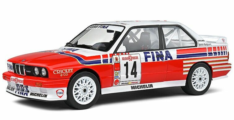 BMW M3 (E30) Duez Belgium Procar #14 '93 schaal 1:18 Solido
