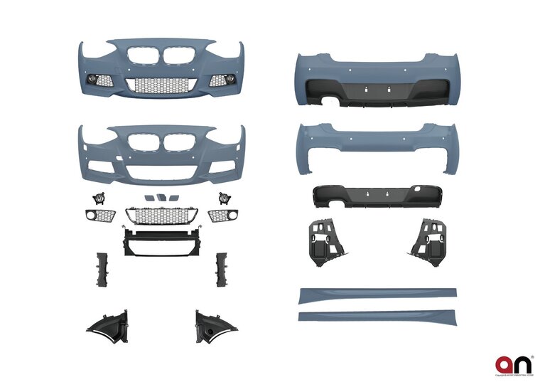 AN Premium sportlook pakket met performance diffusor BMW 1 serie F20 5 deurs