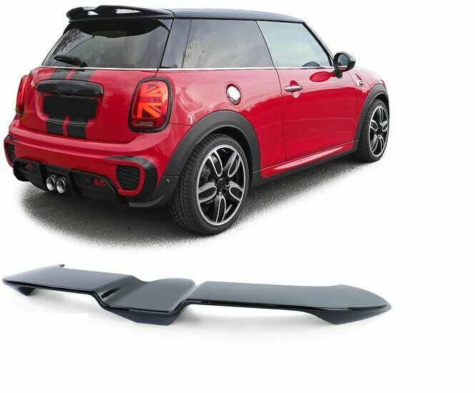 Dakspoiler glanzend zwart passend voor Mini One Cooper F56 3 deurs model 2014 - 2024