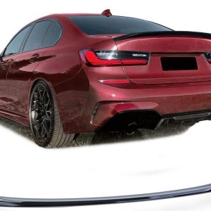 Glanzend zwarte spoiler versie 2 passend voor BMW 3 serie G20 sedan model 2019 - heden