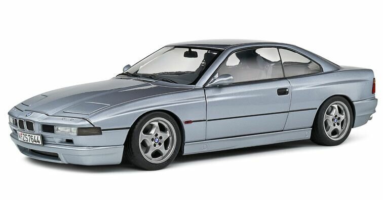 BMW 850 (E31) CSI '92, zilver schaal 1:18 solido
