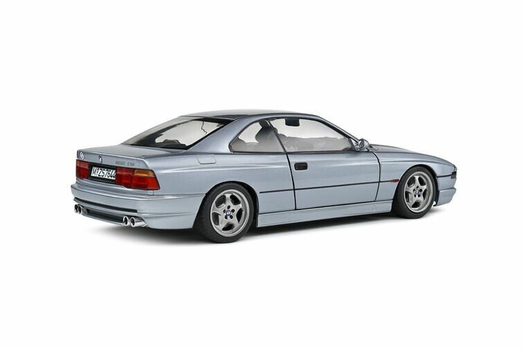 BMW 850 (E31) CSI '92, zilver schaal 1:18 solido - Image 3