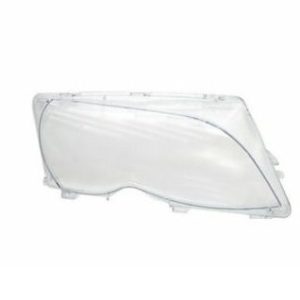 Koplampglas passend voor BMW 3 serie E46 sedan en touring facelift model 2001 - 2005 bijrijderskant