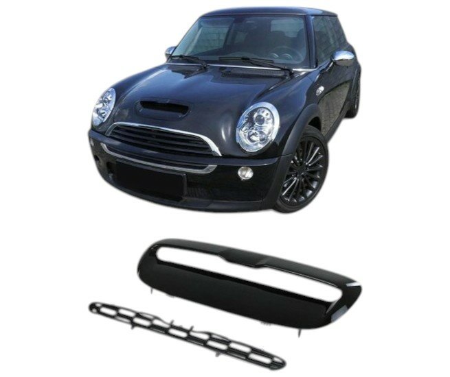 Airscoop hoogglans zwart passend voor Mini R53