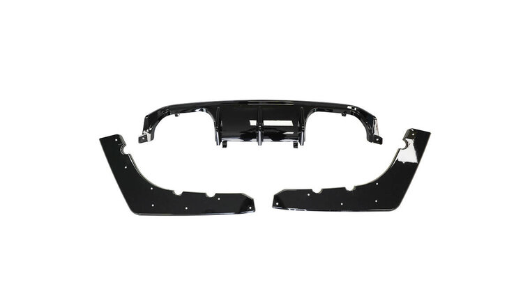 Diffuser glanzend zwart passend voor BMW M3 F80, M4 F82 en M4 F83