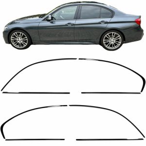 Shadow line raamlijsten passend voor BMW 3 serie F30 sedan model 2011 - 2019