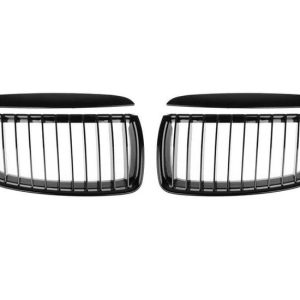 Glanzend zwarte grillen passend voor BMW 3 serie E90 en E91 model 2005 - 2008
