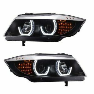Angel eyes LED koplampen passend voor BMW 3 serie E90 en E91 met halogeen koplampen (H7) model 2005 - 2011