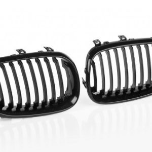 Glanzend zwarte grillen passend voor BMW 5 serie E60 en E61 model 2003 - 2010