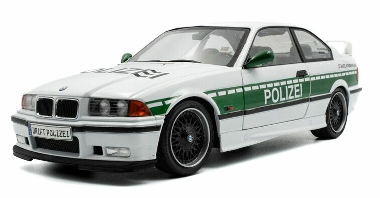 BMW M3 (E36) coupe Solido Works Drift Polizei schaal 1:18 Solido