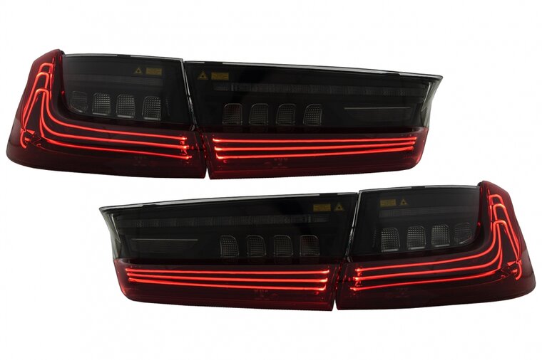 Full LED red laser look achterlichten passend voor BMW 3 serie G20 sedan model 2018 - 2022