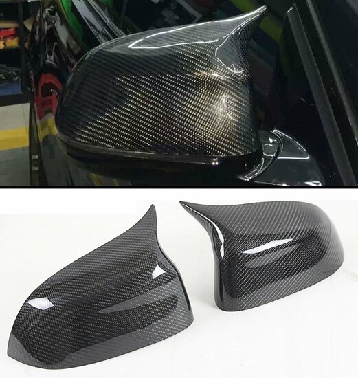 Carbon spiegelkappen passend voor BMW X3 F25, X4 F26, X5 F15 en X6 F16