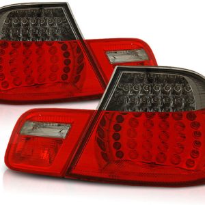LED achterlichten rood / smoke passend voor BMW 3 serie E46 coupe model 1999 - 2003