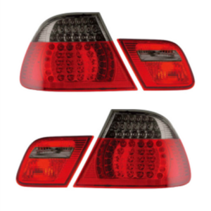 LED achterlichten rood / smoke passend voor BMW 3 serie E46 cabrio model 2000 - 2003