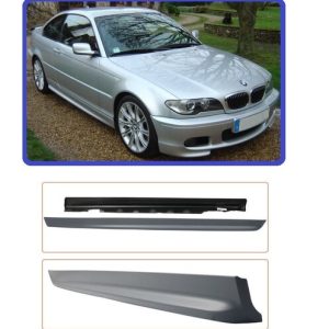 Sportlook sideskirts passend voor BMW 3 serie E46 coupe en cabrio