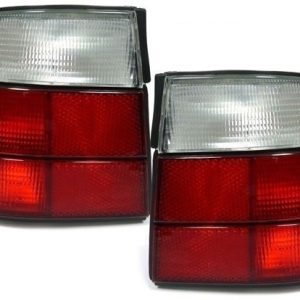 Achterlichten rood / wit passend voor BMW 5 serie E34 sedan