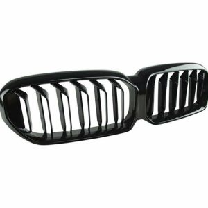 Grillen hoogglans zwart dubbelspijls passend voor BMW 5 serie G30 LCI en G31 LCI model 2020 - 2023 zonder camera