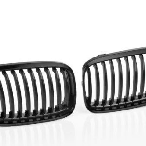 Mat zwarte grillen passend voor BMW 3 serie E90 LCI en E91 LCI model 2008 - 2012