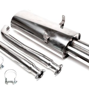 TA Technix sport uitlaat passend voor BMW 3 serie E36 325i en 328i met gezaagde sierstukken