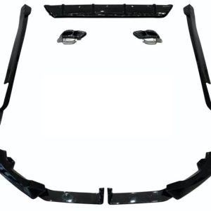 Glanzend zwart aanzet pakket passend voor BMW X6 G06 LCI met M pakket