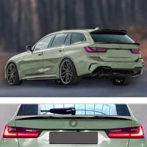 Kofferklepspoiler glanzend zwart passend voor BMW 3 serie G21 Touring
