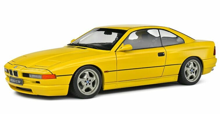 BMW 8 serie E31 CSI geel schaal 1:18 solido