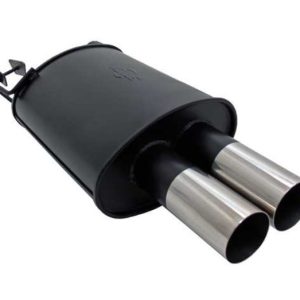 Novus uitlaat met gezaagde sierstukken passend voor BMW 5 serie E39 sedan