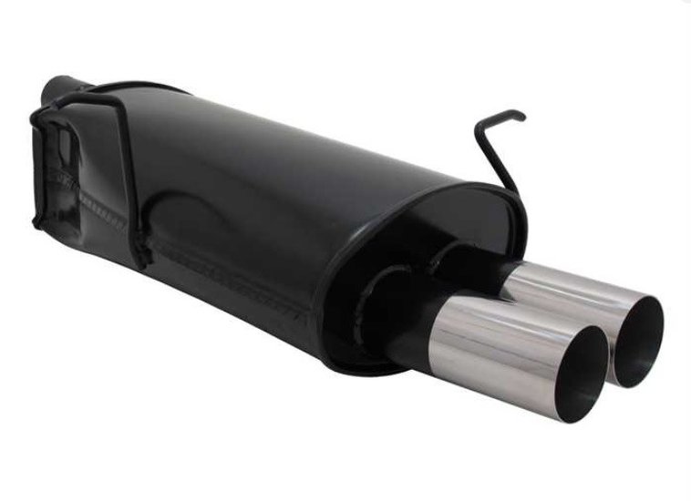 Novus uitlaat passend voor BMW 3 serie E46 316i, 318i, 318ci, 320i, 323i, 323ci, 328i en 328ci gezaagde eindstukken