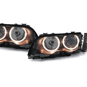 Angel Eyes koplampen passend voor BMW 3 serie E46 sedan en touring model 1998 - 2001
