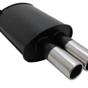 Novus uitlaat met ronde sierstukken passend voor BMW 5 serie E39 sedan