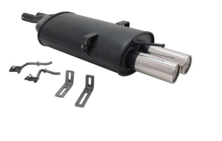 Novus uitlaat passend voor BMW 3 serie 320i, 320ci, 325i, 325ci, 330i, 330ci, 330d en 330xd ronde eindstukken