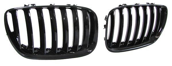 Grillen glanzend zwart passend voor BMW X5 E53 facelift model 2003 - 2007
