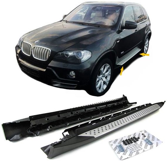 Aluminium treeplanken passend voor BMW X5 E70