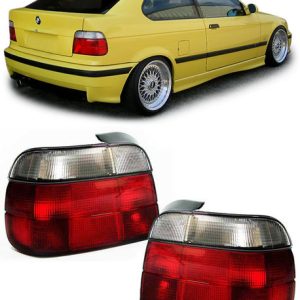 Achterlichten rood / wit passend voor BMW 3 serie E36 compact
