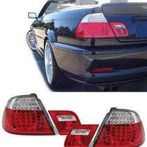 LED achterlichten rood / wit BMW 3 serie E46 cabrio model 2000 - 2003