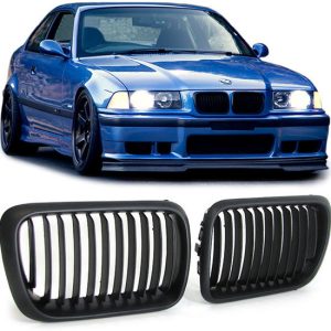 Mat zwarte grillen passend voor BMW 3 serie E36 1996 - 2000