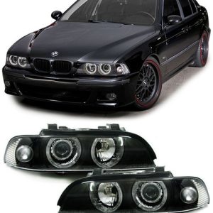 Angel eyes koplampen facelift look passend voor BMW 5 serie E39 model 1995 - 2000