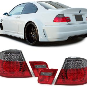 LED achterlichten rood / smoke BMW 3 serie E46 coupe model 2003 - 2006