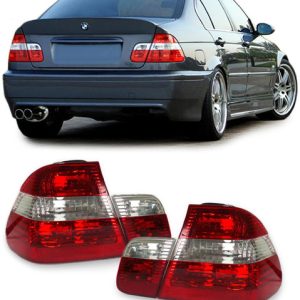 Achterlichten passend voor BMW 3 serie E46 sedan rood / wit facelift look model 1998 - 2001