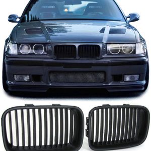 Mat zwarte grillen passend voor BMW 3 serie E36 1991 - 1996
