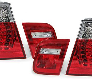 LED achterlichten rood / wit passend voor BMW 3 serie E46 sedan model 2001 - 2005