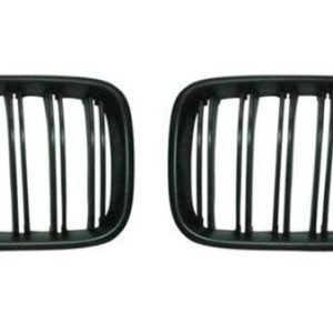 Dubbelspijls grillen glanzend zwart passend voor BMW X3 F25 model 2010 - 2014