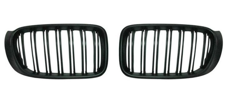 Dubbelspijls grillen glanzend zwart passend voor BMW X3 F25 model 2010 - 2014